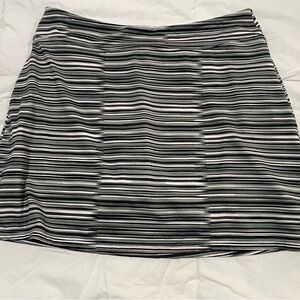 Black, Gray &White Mini Pencil Skirt with Built In Shorts for Athletic Occasions